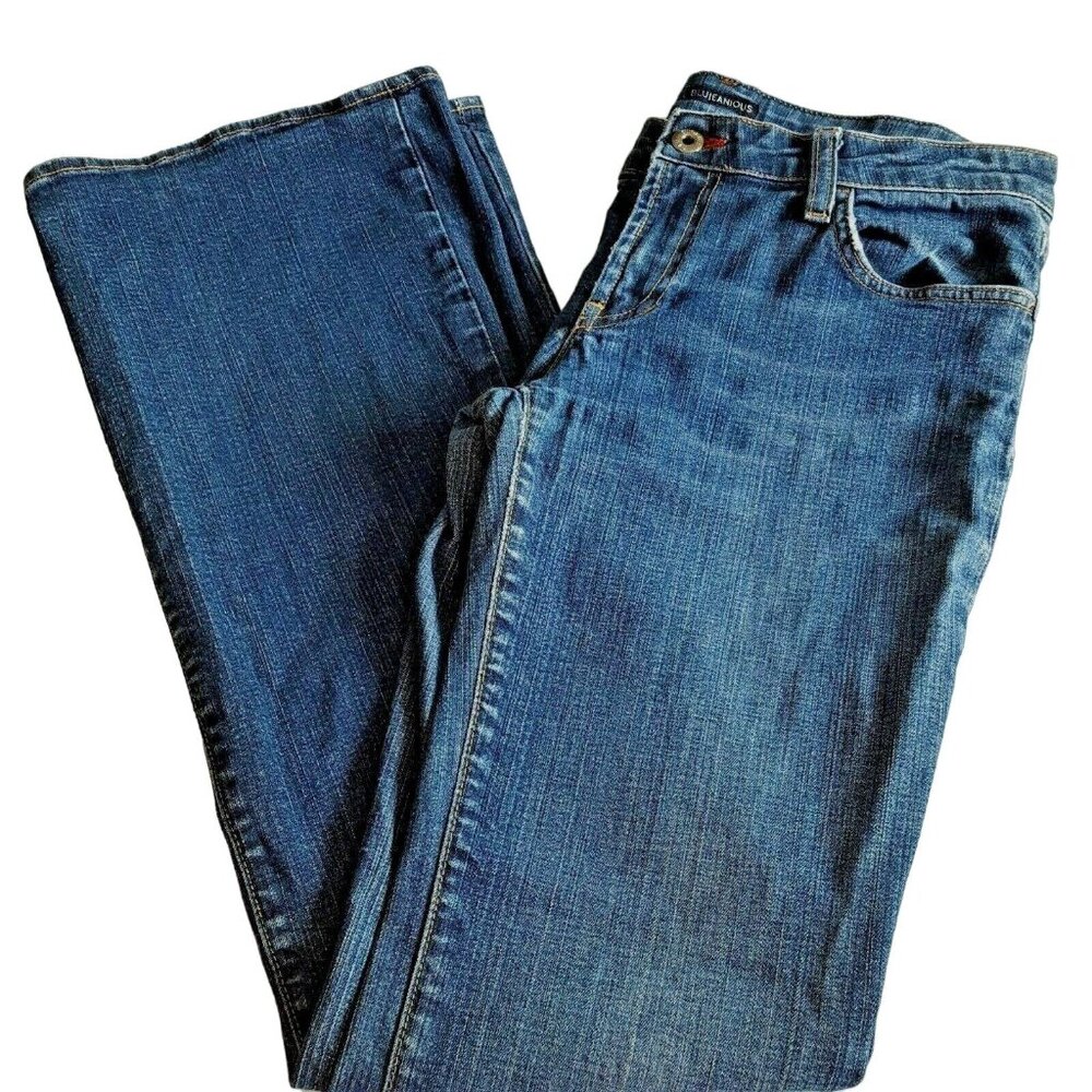 Blujeanious Jeans Size 31/33 Womens Juniors Cotton Stretch Blue Flare USA Tag 29